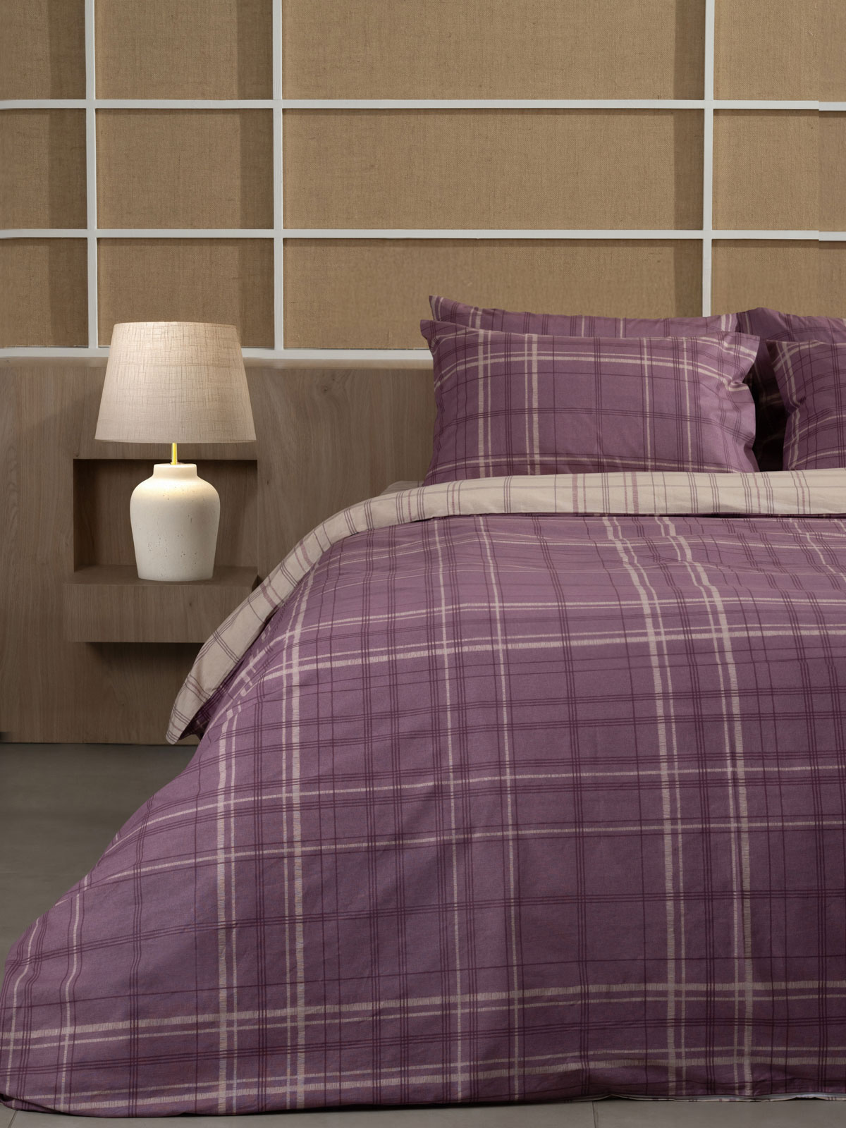 Παπλωματοθήκη Cotton Feelings 2066 Mauve Διπλή (200x250)