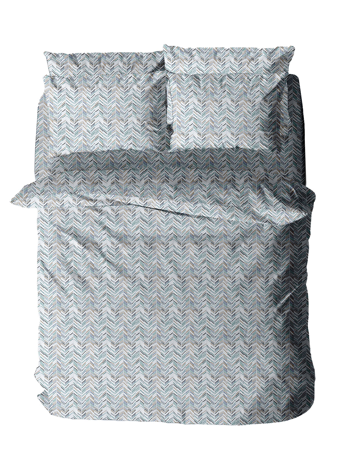 Παπλωματοθήκη Menta Εμπριμέ 460 Blue Μονή (170x250)