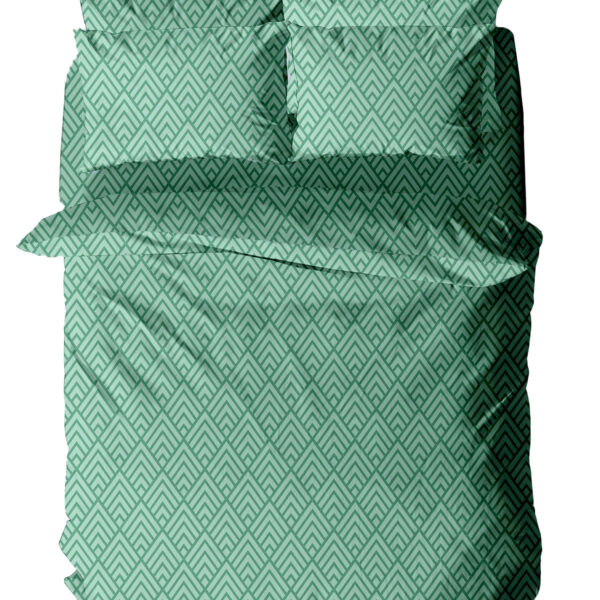 Παπλωματοθήκη Menta Εμπριμέ 500 Aqua Υπέρδιπλη (230x250)