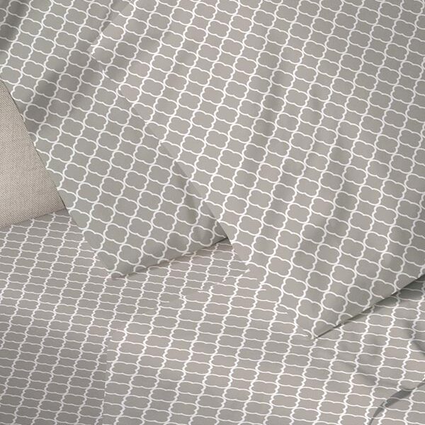 Παπλωματοθήκη Menta Εμπριμέ 530 Grey Μονή (170x250)