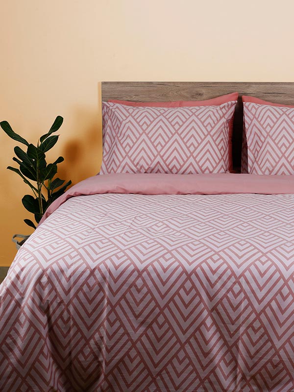 Παπλωματοθήκη Cotton Feelings 2036 Pink Υπέρδιπλη (230x250)