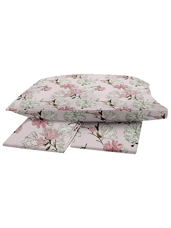Παπλωματοθήκη Menta Εμπριμέ 070 Pink Υπέρδιπλη (230x250) - Image 2