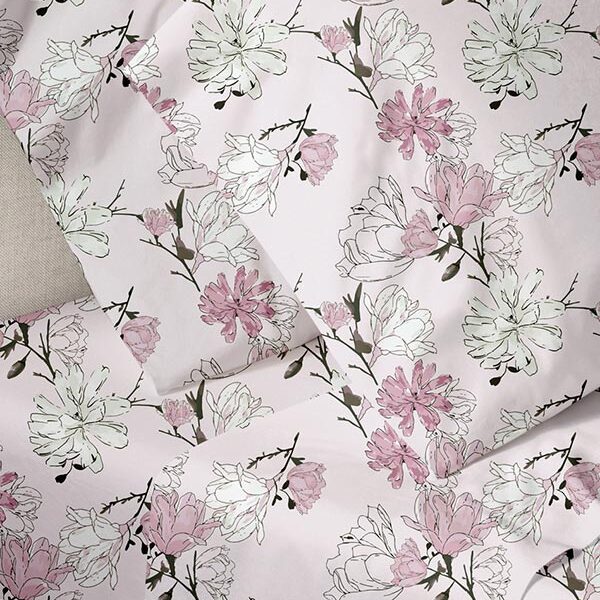 Παπλωματοθήκη Menta Εμπριμέ 070 Pink Υπέρδιπλη (230x250)
