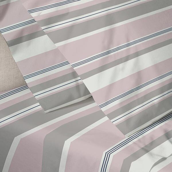 Παπλωματοθήκη Menta Εμπριμέ 550 Pink Υπέρδιπλη (230x250)
