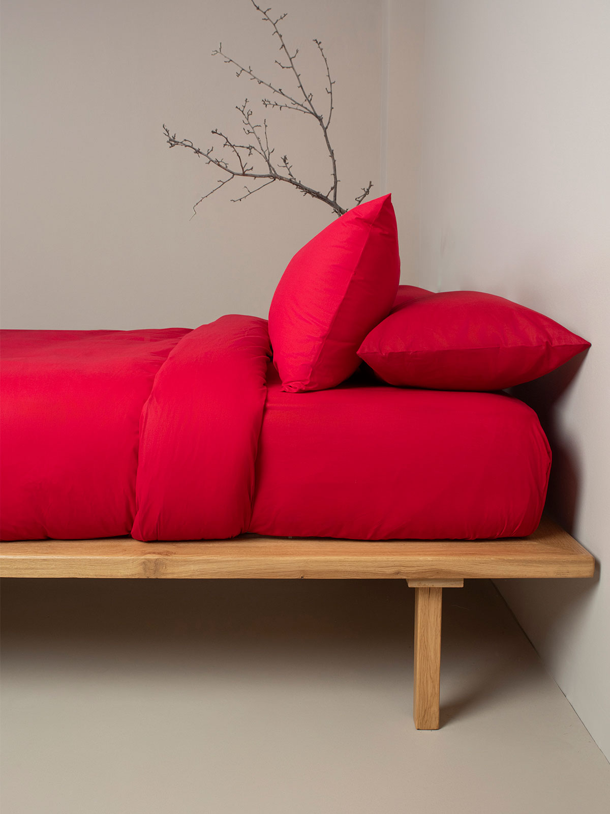 Παπλωματοθήκη Cotton Feelings 113 Red Μονή (170x250) - Image 3