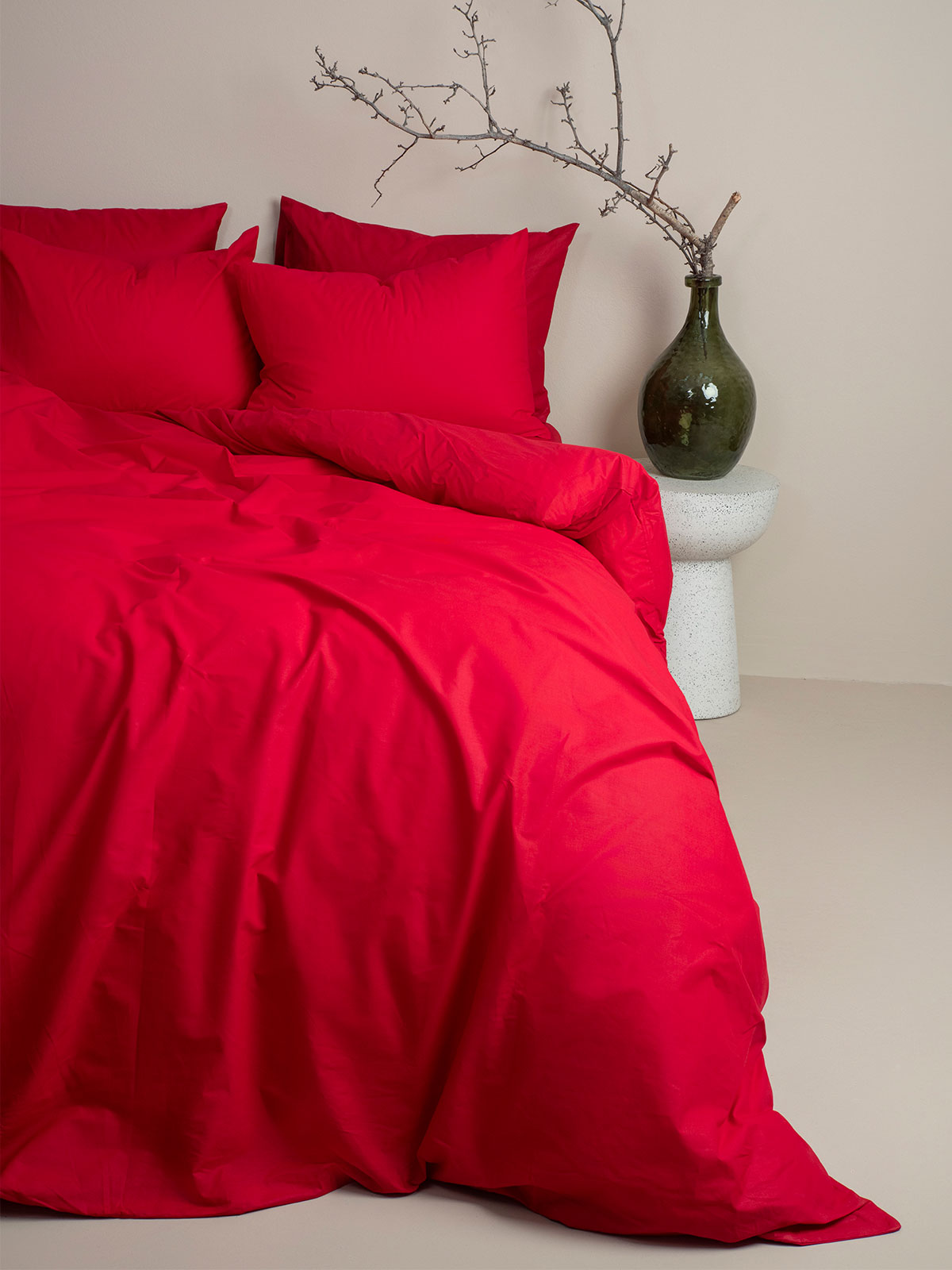 Παπλωματοθήκη Cotton Feelings 113 Red Μονή (170x250)