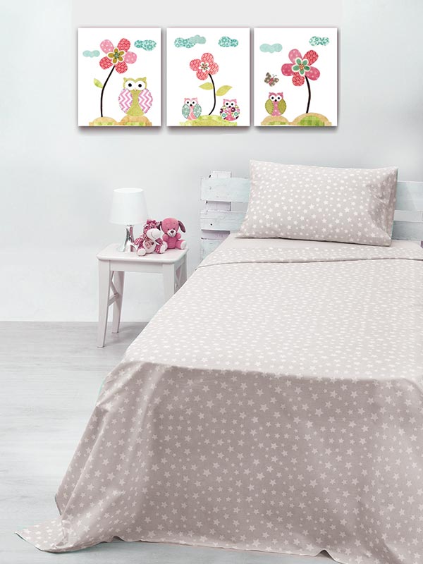 Παπλωματοθήκη Cotton Feelings 22 Grey Μονή (170x250)