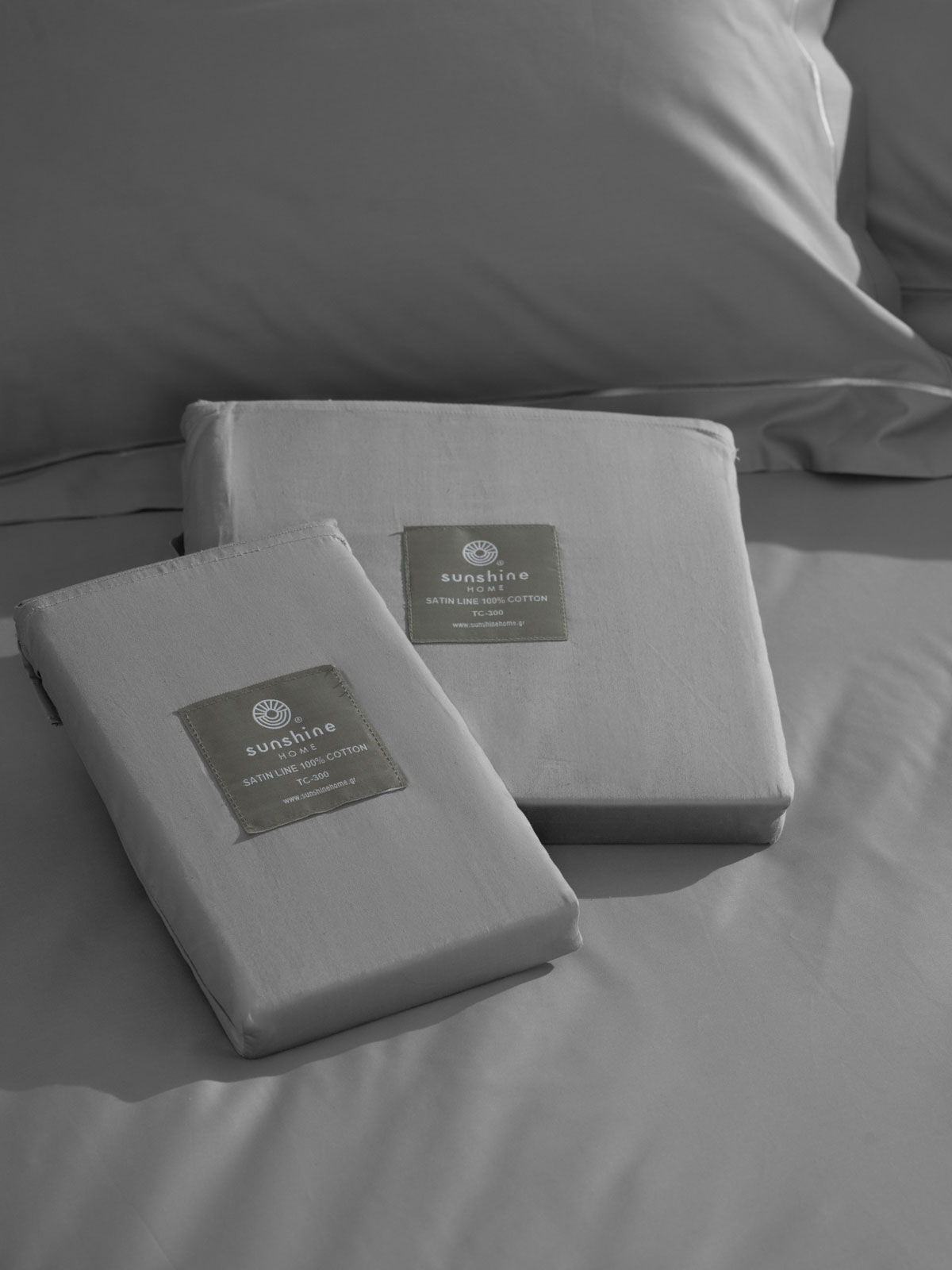 Μαξιλαροθήκες Βαμβακοσατέν Omnia Oxford Grey 50x70 - Image 2