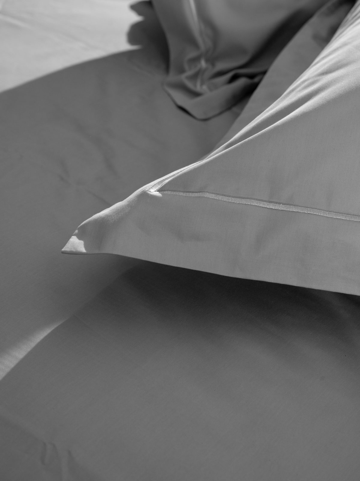 Μαξιλαροθήκες Βαμβακοσατέν Omnia Oxford Grey 50x70 - Image 3