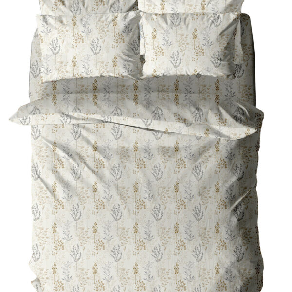 Μαξιλαροθήκη Menta Εμπριμέ 400 Beige 50x70