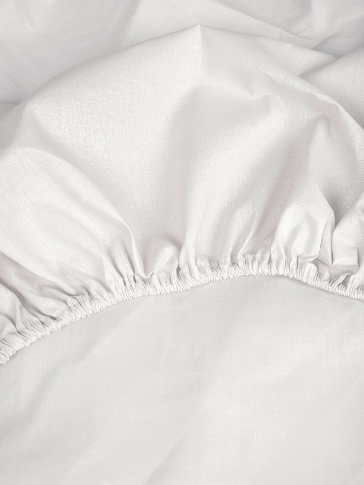 Κατωσέντονο Cotton Feelings με λάστιχο 100 White Μονό (100x200+30) - Image 2