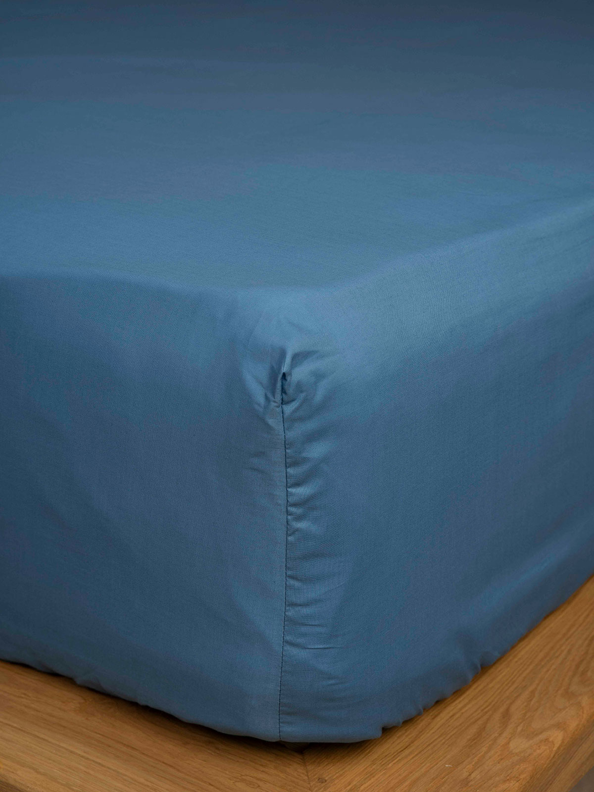 Κατωσέντονο Cotton Feelings με λάστιχο 104 Blue Μονό (100x200+30)