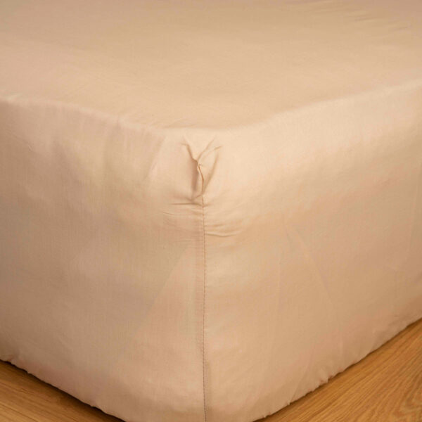Κατωσέντονο Cotton Feelings με λάστιχο 110 Beige Διπλό (160x200+30)