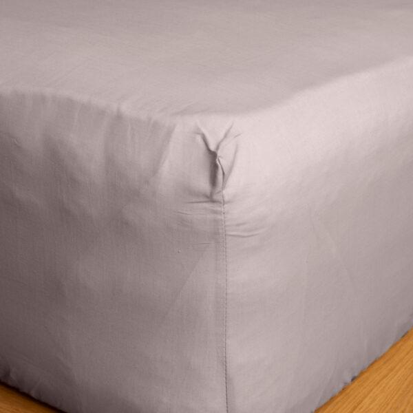 Κατωσέντονο Cotton Feelings με λάστιχο 106 Light Grey Διπλό (160x200+30)