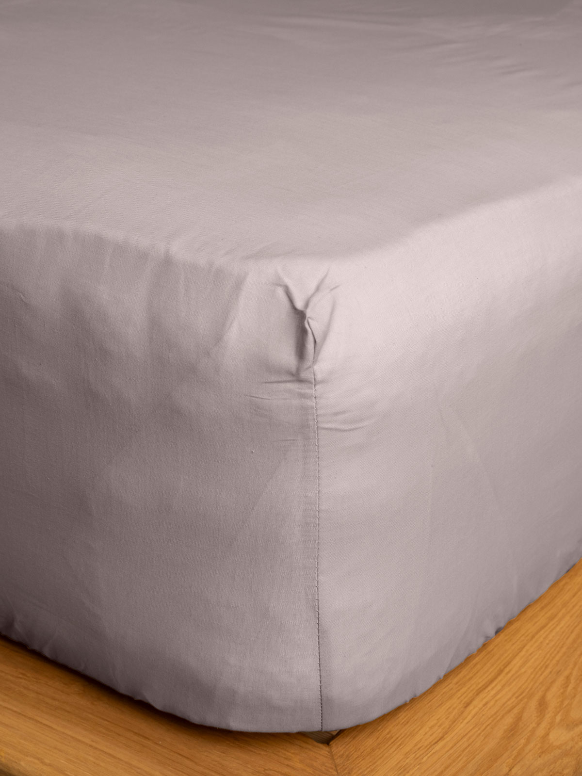 Κατωσέντονο Cotton Feelings με λάστιχο 106 Light Grey Διπλό (160x200+30)