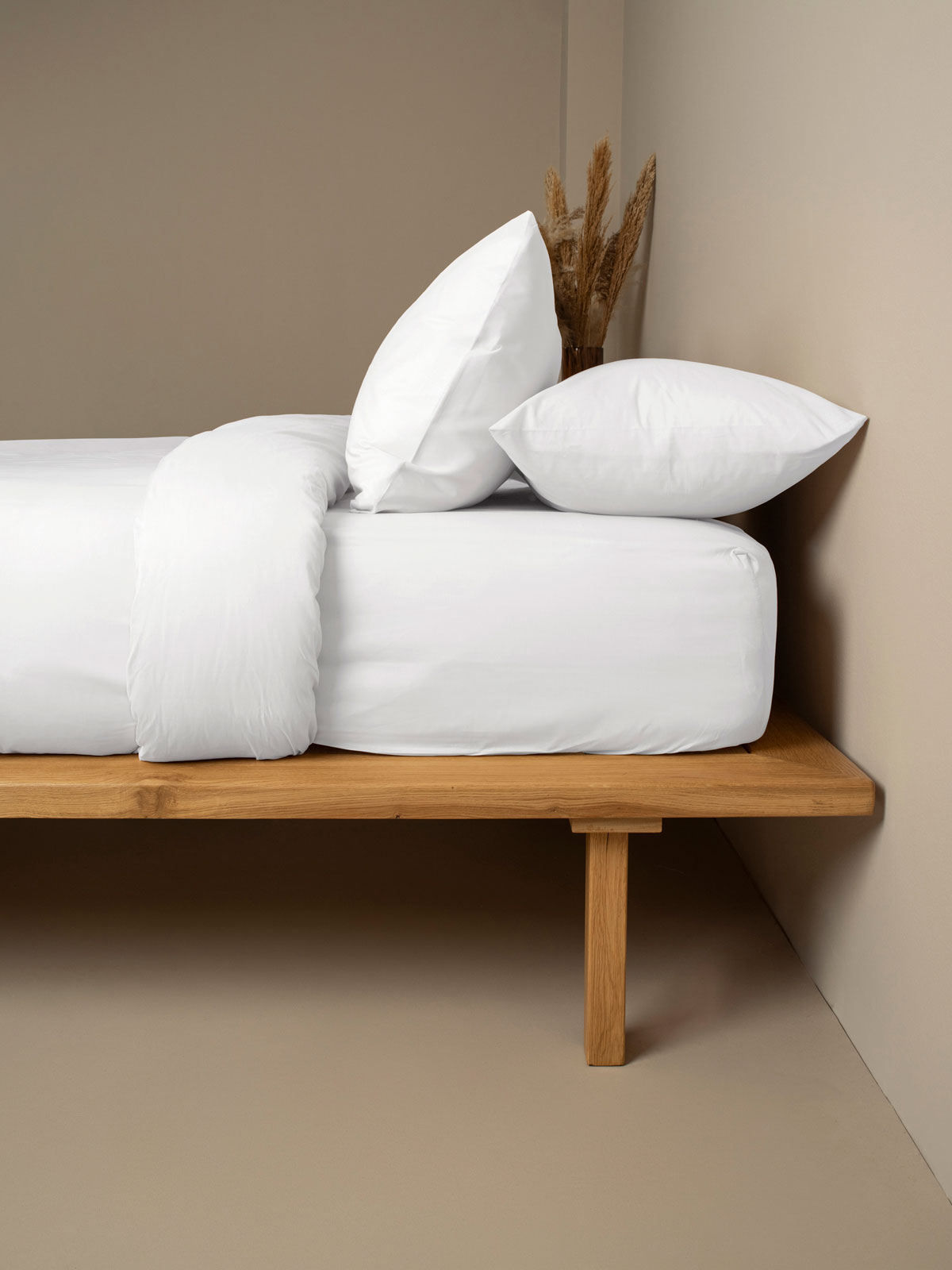 Σετ Σεντόνια Cotton Feelings 100 White Διπλό (200x270) - Image 3