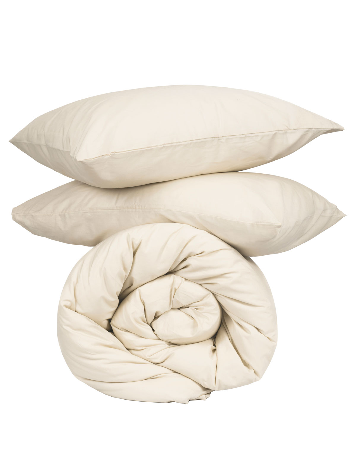 Σετ Σεντόνια Cotton Feelings 108 Ecru Διπλό με λάστιχο (150x205+30) - Image 4