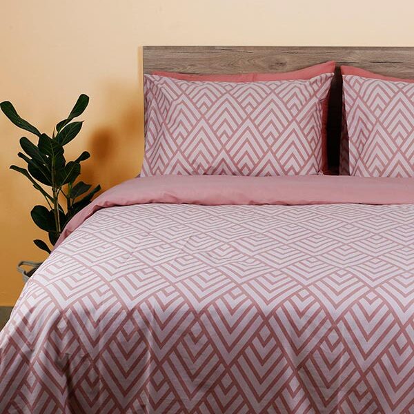 Σετ Σεντόνια Cotton Feelings 2036 Pink Διπλό (200x270)