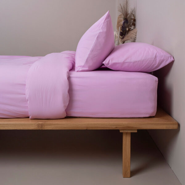 Σετ Σεντόνια Cotton Feelings 102 Lila Υπέρδιπλο με λάστιχο (170x205+30)