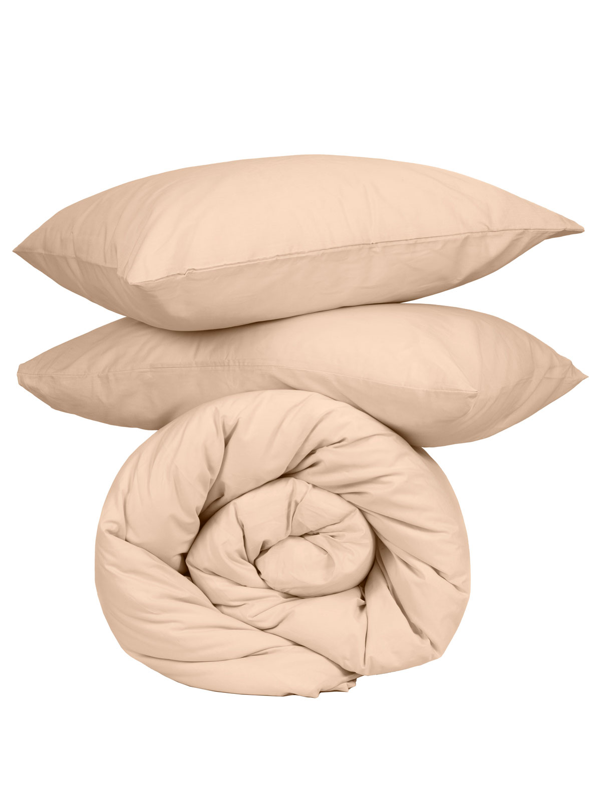 Σετ Σεντόνια Cotton Feelings 110 Beige King Size (260x270) - Image 4