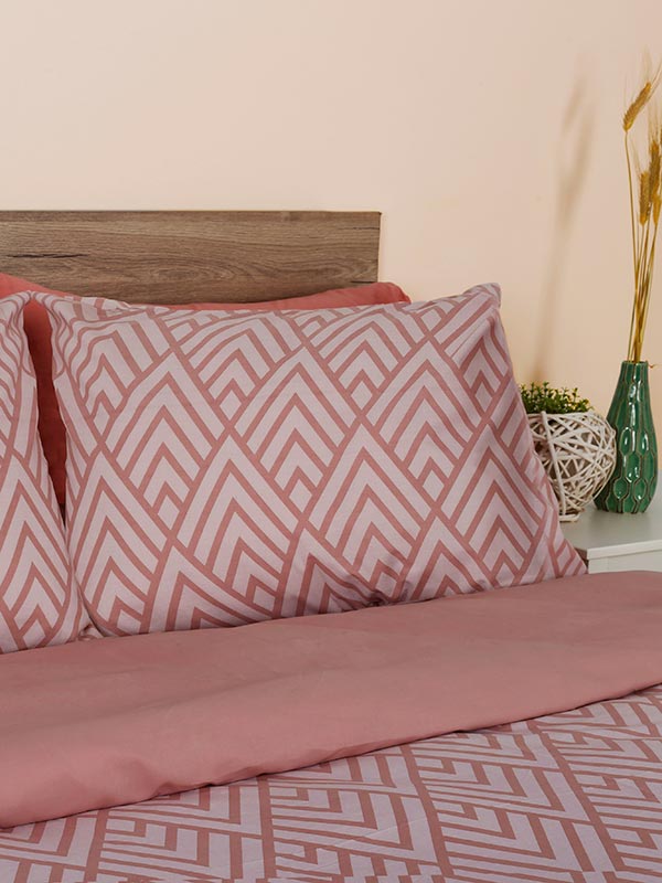 Σετ Σεντόνια Cotton Feelings 2036 Pink King Size (260x270) - Image 4