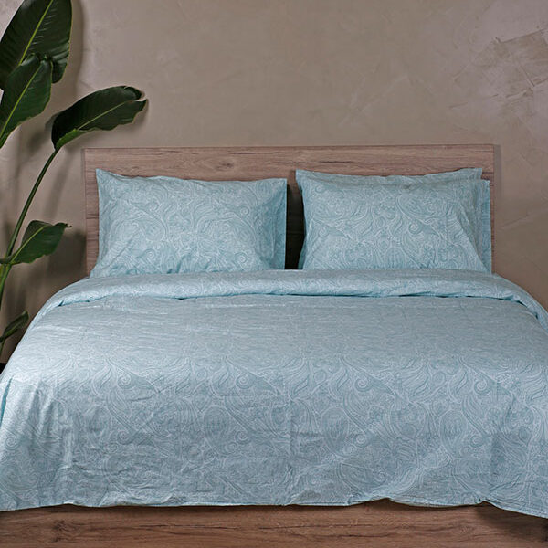 Σετ Σεντόνια Cotton Feelings 2040 Aqua King Size (260x270)