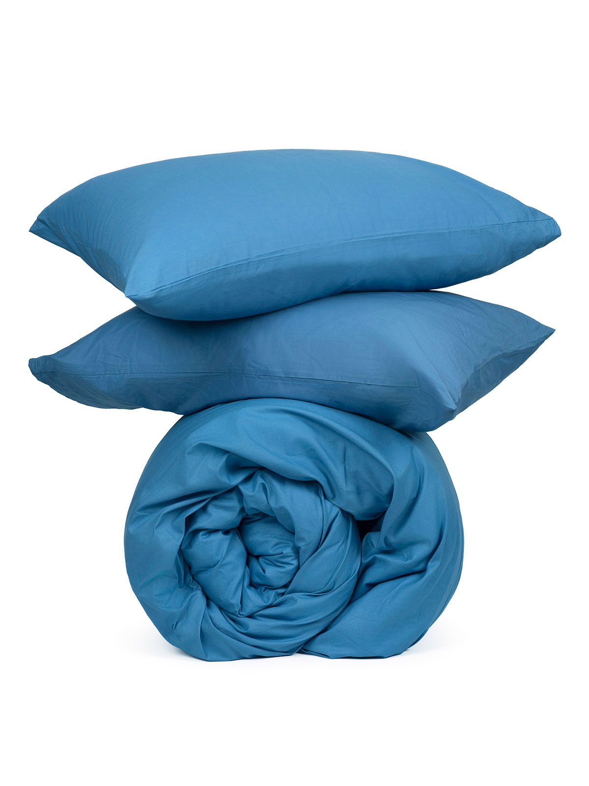 Σετ Σεντόνια Cotton Feelings 104 Blue King Size (260x270) - Image 4
