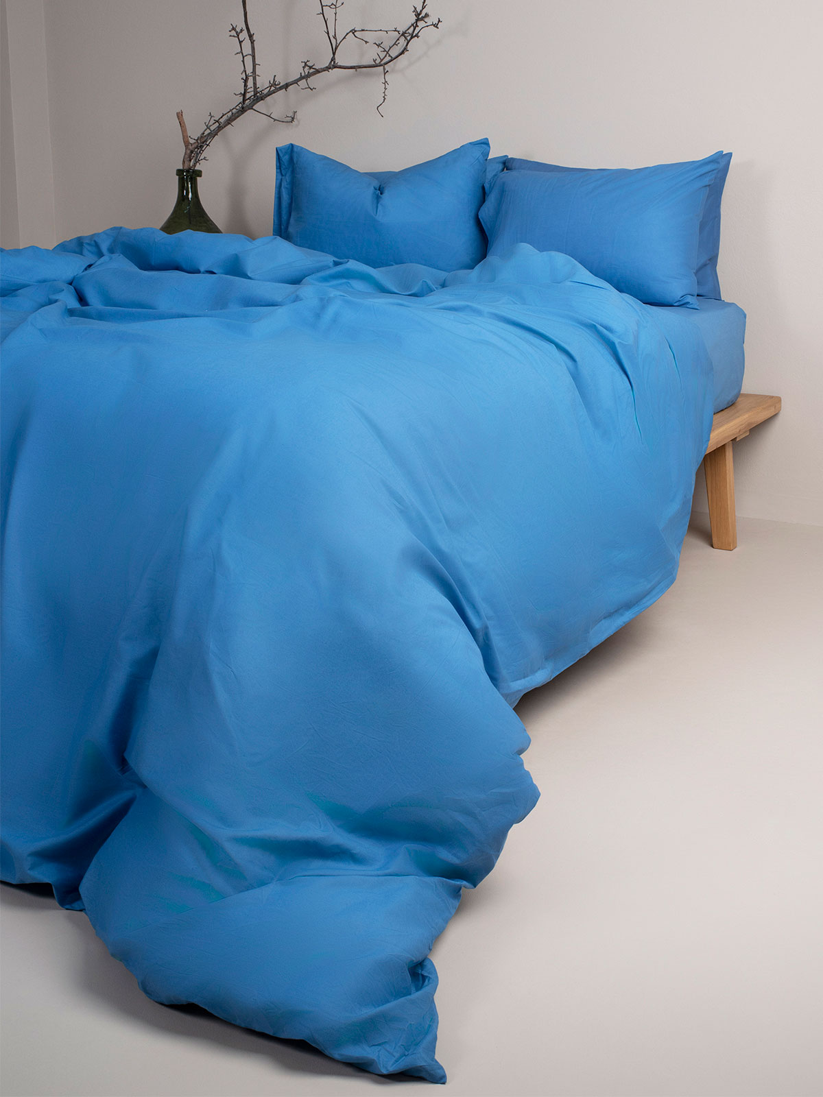 Σετ Σεντόνια Cotton Feelings 104 Blue King Size (260x270)
