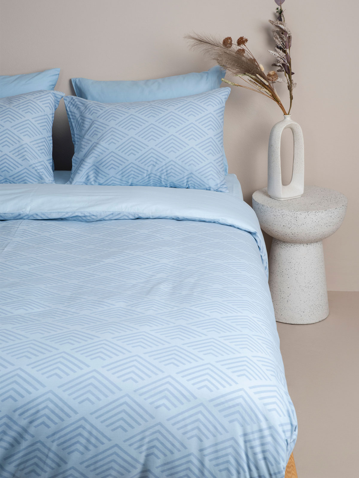 Σετ Σεντόνια Cotton Feelings 2048 Blue King Size (260x270) - Image 3