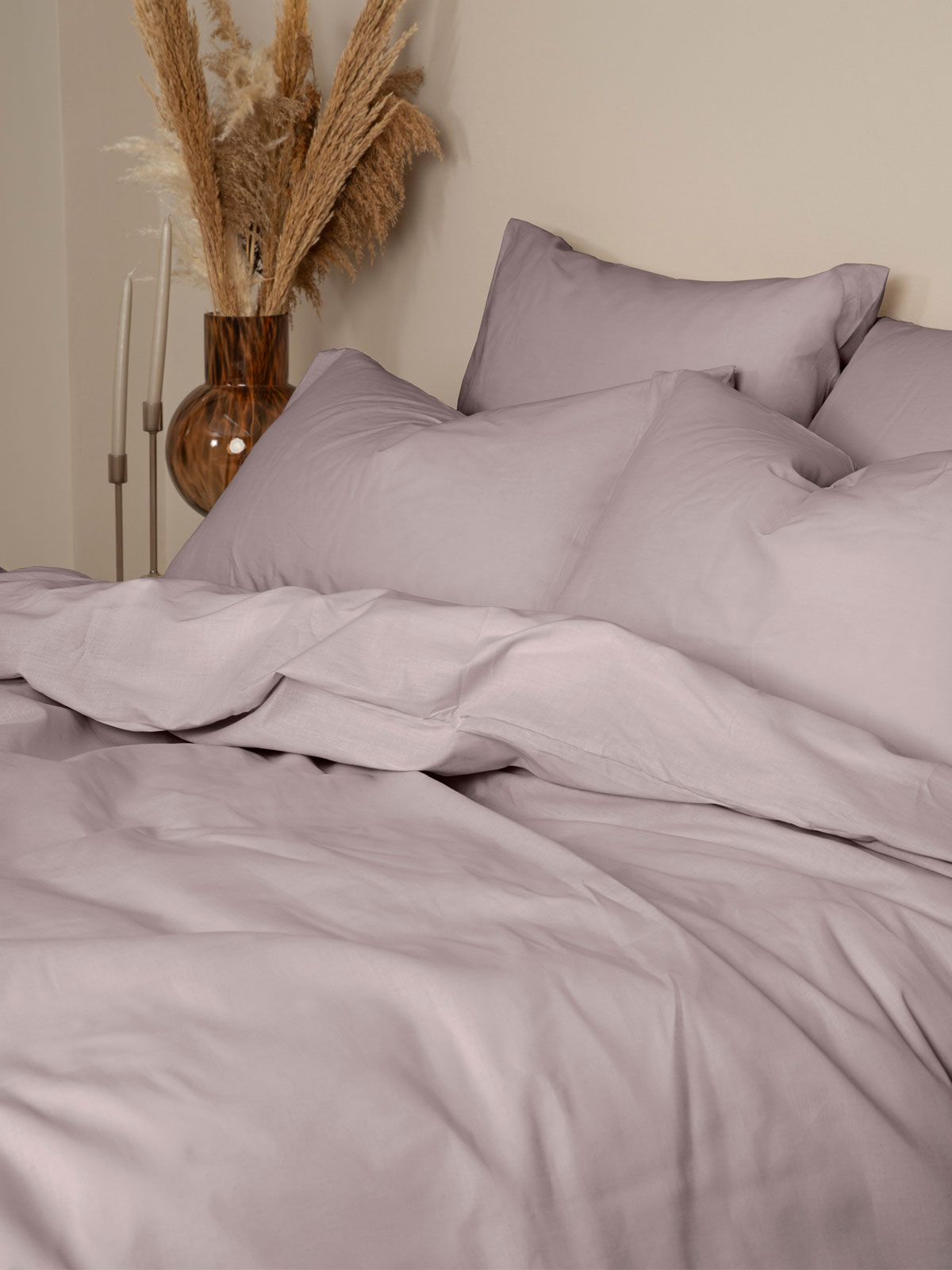 Σετ Σεντόνια Cotton Feelings 107 Dark Grey King Size (260x270)