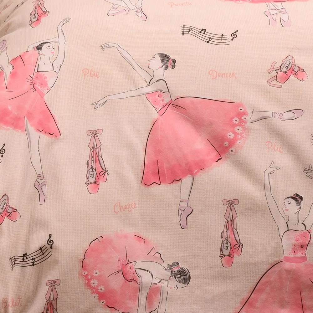 ΣΕΤ ΣΕΝΤΟΝΙΑ ΦΑΝΕΛΕΝΙΑ ΜΟΝΑ (Λ) BALLET ECRU (100X200+30) WINTER LINE KIDS - Image 2