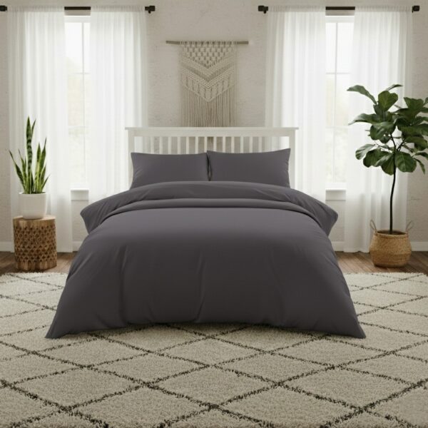 ΠΑΠΛΩΜΑΤΟΘΗΚΗ ΥΠΕΡΔΙΠΛΗ 225Χ245 LAVISH SATIN DARK GREY