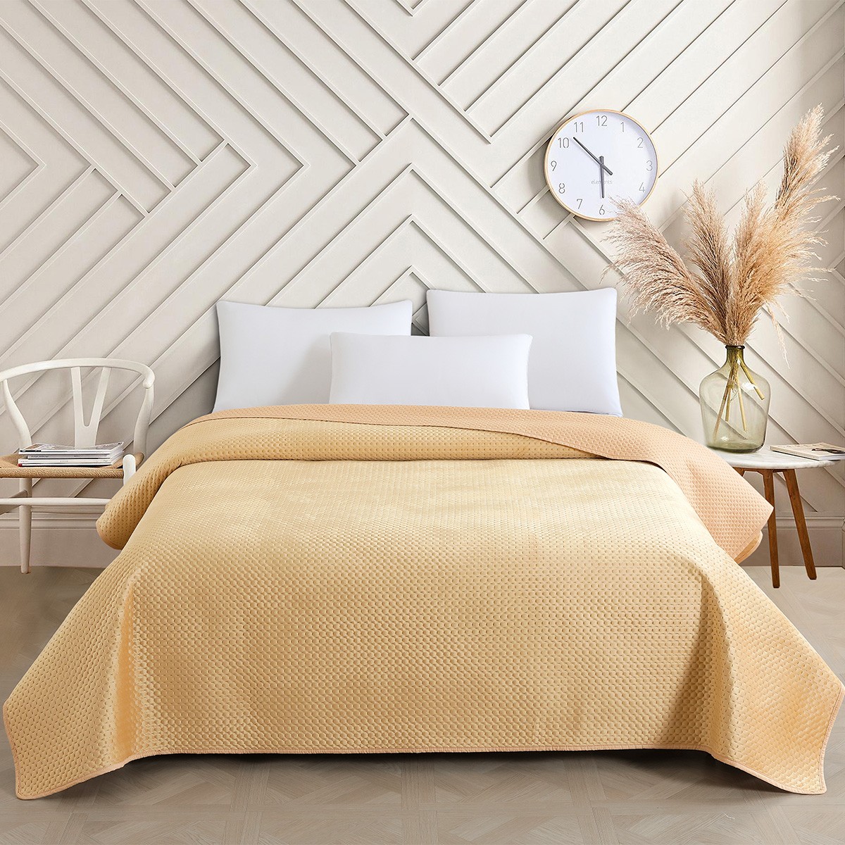 ΚΟΥΒΕΡΛΙ KING SIZE OMNIA BEIGE (260Χ240)