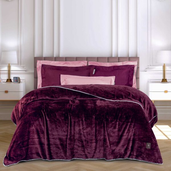 GREENWICH POLO CLUB ΚΟΥΒΕΡΤΑ FLEECE 170X240 ESSENTIAL 4440 BORDEAUX