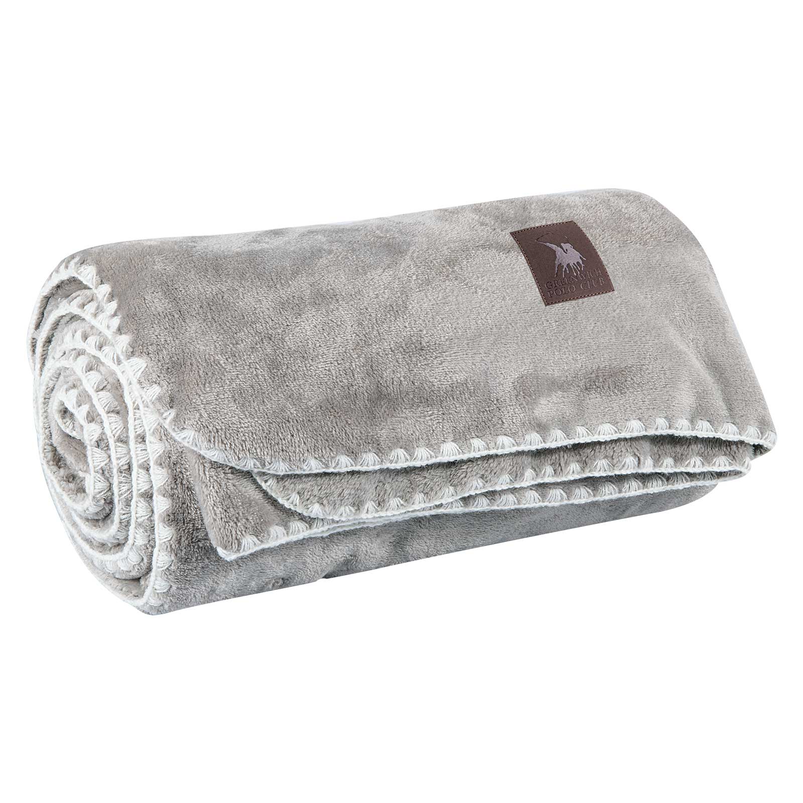GREENWICH POLO CLUB ΚΟΥΒΕΡΤΑ ΚΑΝΑΠΕ FLEECE 130Χ170 ESSENTIAL 4439 GREY - Image 3