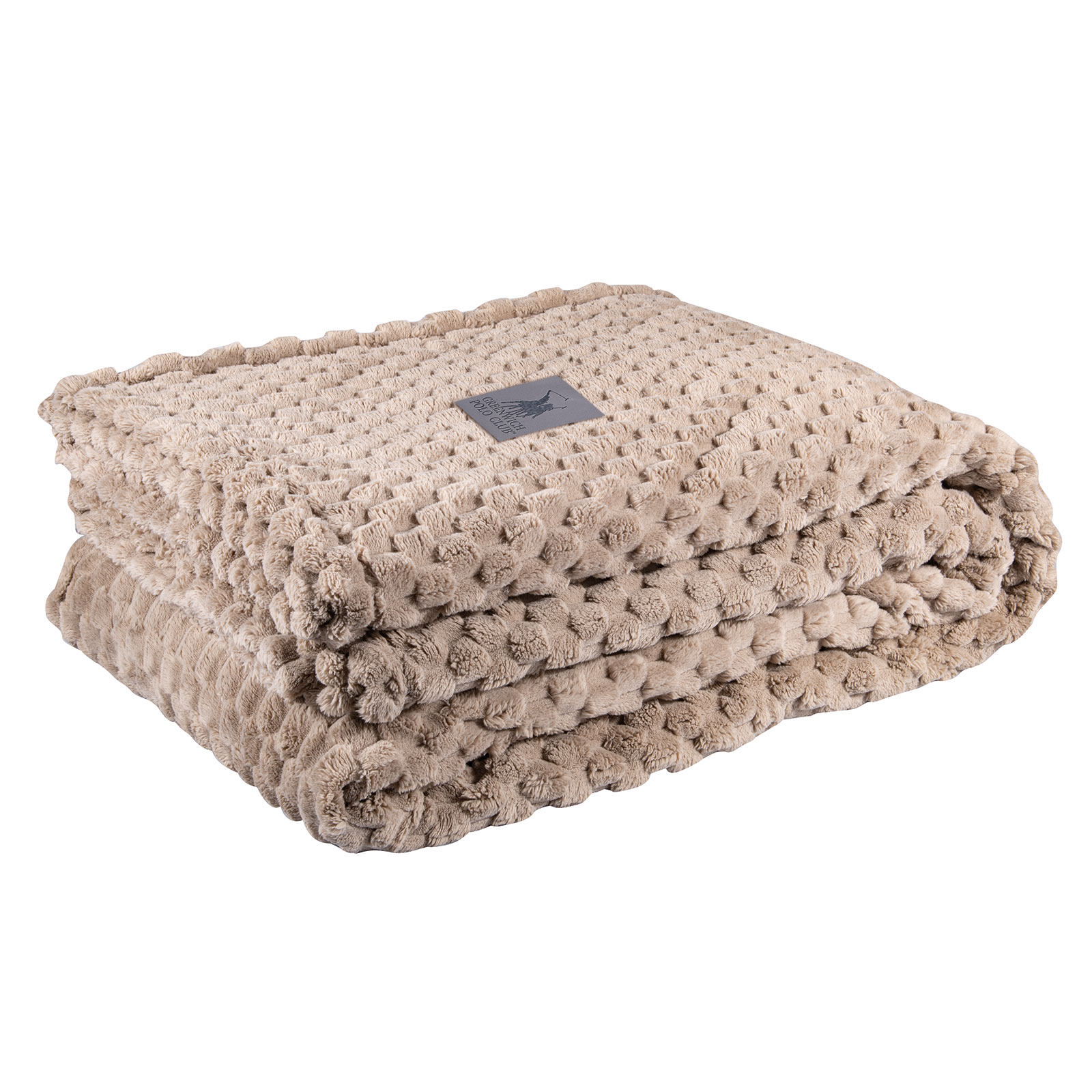 GREENWICH POLO CLUB ΚΟΥΒΕΡΤΑ FLEECE ΥΠΕΡΔΙΠΛH 3475 TAUPE - Image 3