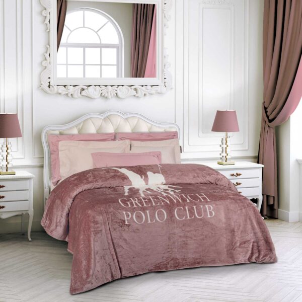GREENWICH POLO CLUB ΚΟΥΒΕΡΤΑ FLEECE ΥΠΕΡΔΙΠΛH 3491 NUDE
