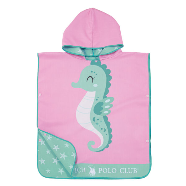 GREENWICH POLO CLUB JUNIOR ΠΟΝΤΣΟ ΘΑΛΑΣΣΗΣ 50Χ115 4176 MINT, PINK