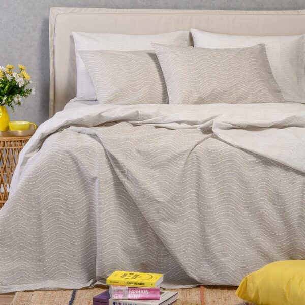ΣΕΤ ΣΕΝΤΟΝΙΑ ΥΠΕΡΔΙΠΛΑ MAVERICK LIGHT GREY ULTRA LINE (235X270)