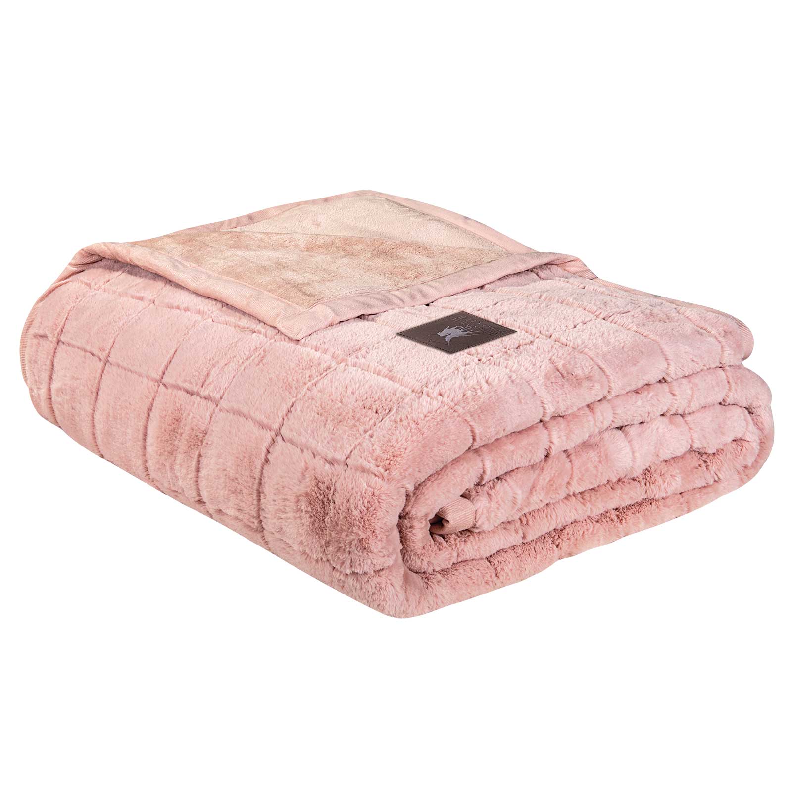 GREENWICH POLO CLUB ΚΟΥΒΕΡΤΑ FAUX FUR ΥΠΕΡΔΙΠΛΗ PREMIUM 3499 SALMON - Image 3