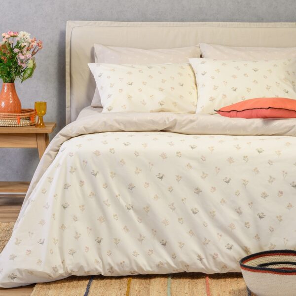 ΣΕΤ ΣΕΝΤΟΝΙΑ ΥΠΕΡΔΙΠΛΑ (Λ) SPRING BEIGE ULTRA LINE (160Χ200+32)