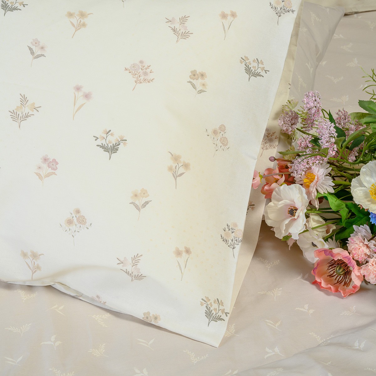 ΣΕΤ ΣΕΝΤΟΝΙΑ ΥΠΕΡΔΙΠΛΑ (Λ) SPRING BEIGE ULTRA LINE (160Χ200+32) - Image 2