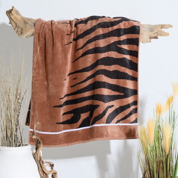 ΠΕΤΣΕΤΑ ΘΑΛΑΣΣΗΣ TIGER BROWN (86Χ160)