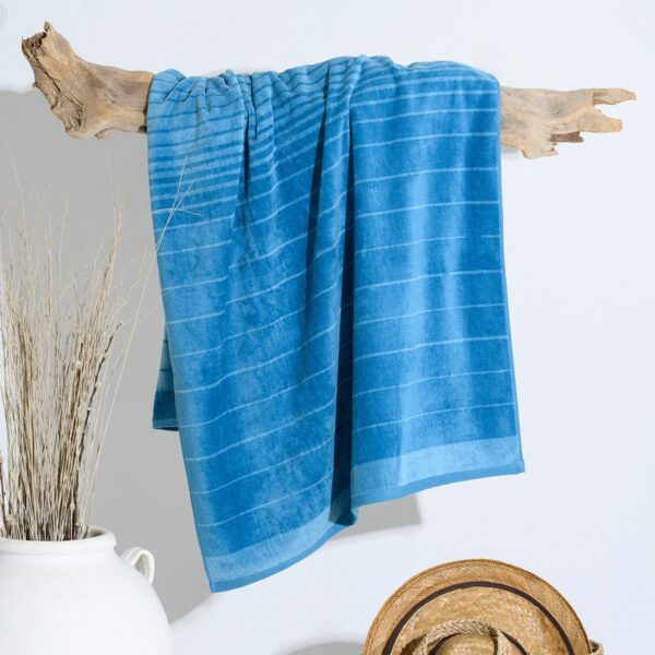 ΠΕΤΣΕΤΑ ΘΑΛΑΣΣΗΣ STRIPES BLUE (86Χ160)
