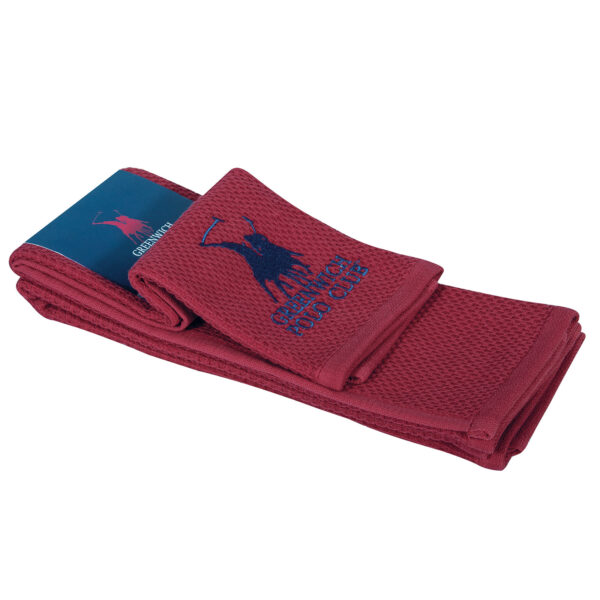 GREENWICH POLO CLUB ΠΕΤΣΕΤΕΣ ΚΟΥΖΙΝΑΣ ΣΕΤ 2TMX 40Χ60 2802 RED