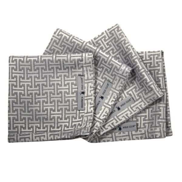 GREENWICH POLO CLUB ΣΕΤ ΠΕΤΣΕΤΕΣ ΦΑΓΗΤΟΥ 40Χ40 3005 GREY