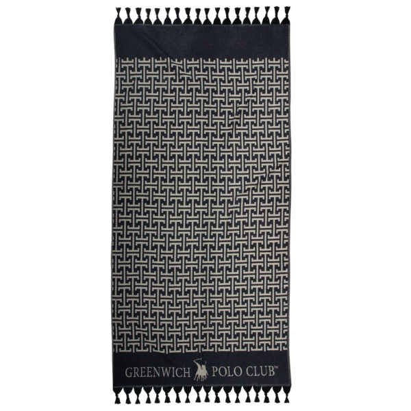 GREENWICH POLO CLUB PAREO FOUTA 90Χ170 4056 BLACK, GREY