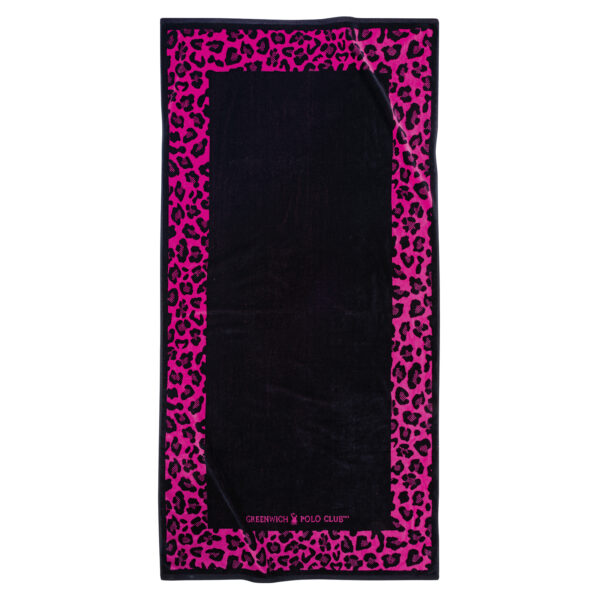 GREENWICH POLO CLUB ΠΕΤΣΕΤΑ ΘΑΛΑΣΣΗΣ 90Χ180 ESSENTIAL 3863 BLACK, FUSCHIA