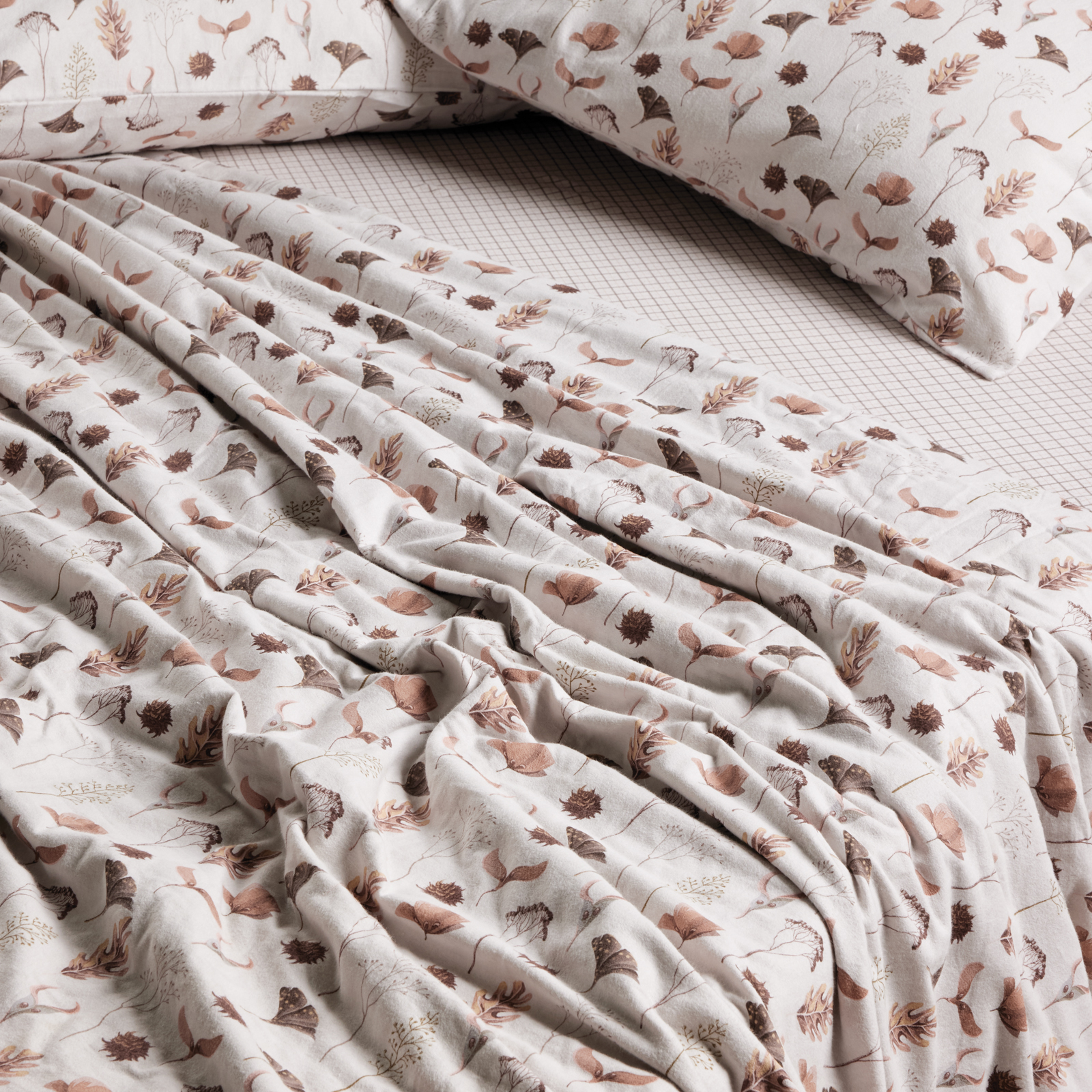 DAS HOME ΣΕΤ ΠΑΠΛΩΜΑΤΟΘΗΚΗ ΥΠΕΡΔΙΠΛΗ HAPPY FLANNEL 9681 BEIGE, BROWN - Image 2