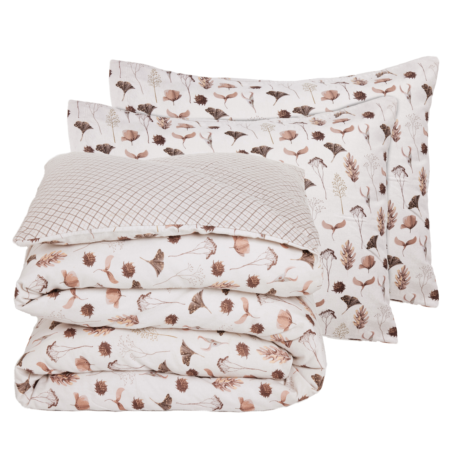 DAS HOME ΣΕΤ ΠΑΠΛΩΜΑΤΟΘΗΚΗ ΥΠΕΡΔΙΠΛΗ HAPPY FLANNEL 9681 BEIGE, BROWN - Image 3
